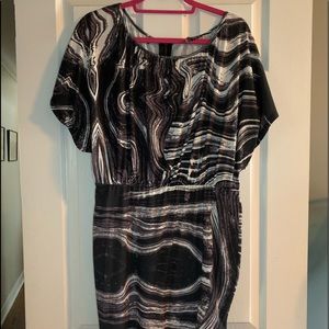 Buffalo Black, brown, white swirl pattern.